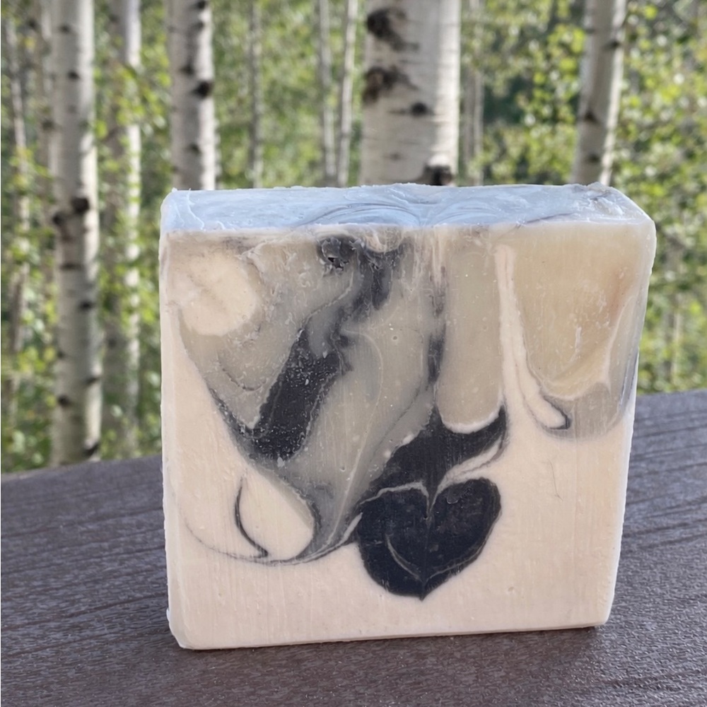 Handmade Artisan soap scent is Aspen